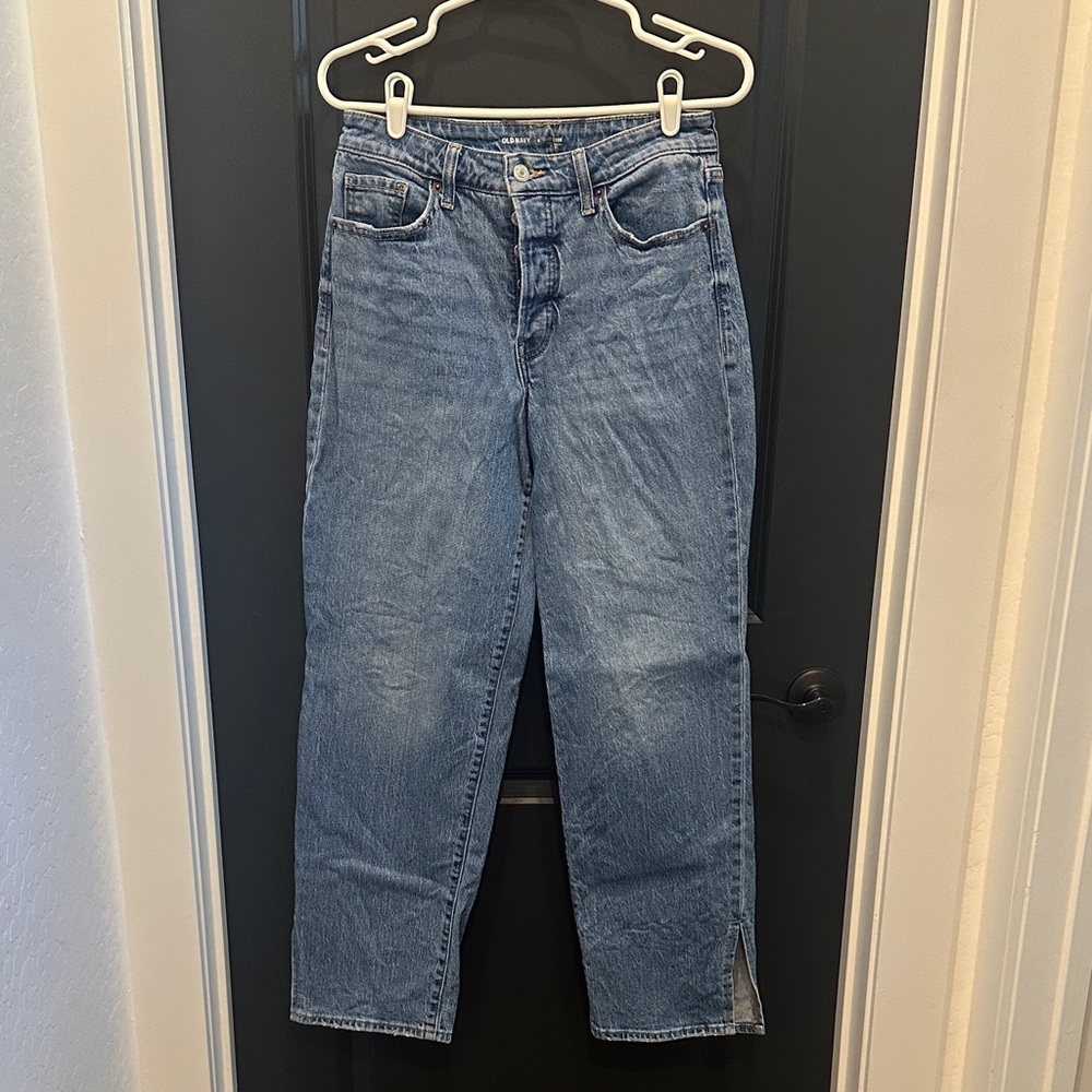 Old Navy Women's Button Fly Blue Jeans